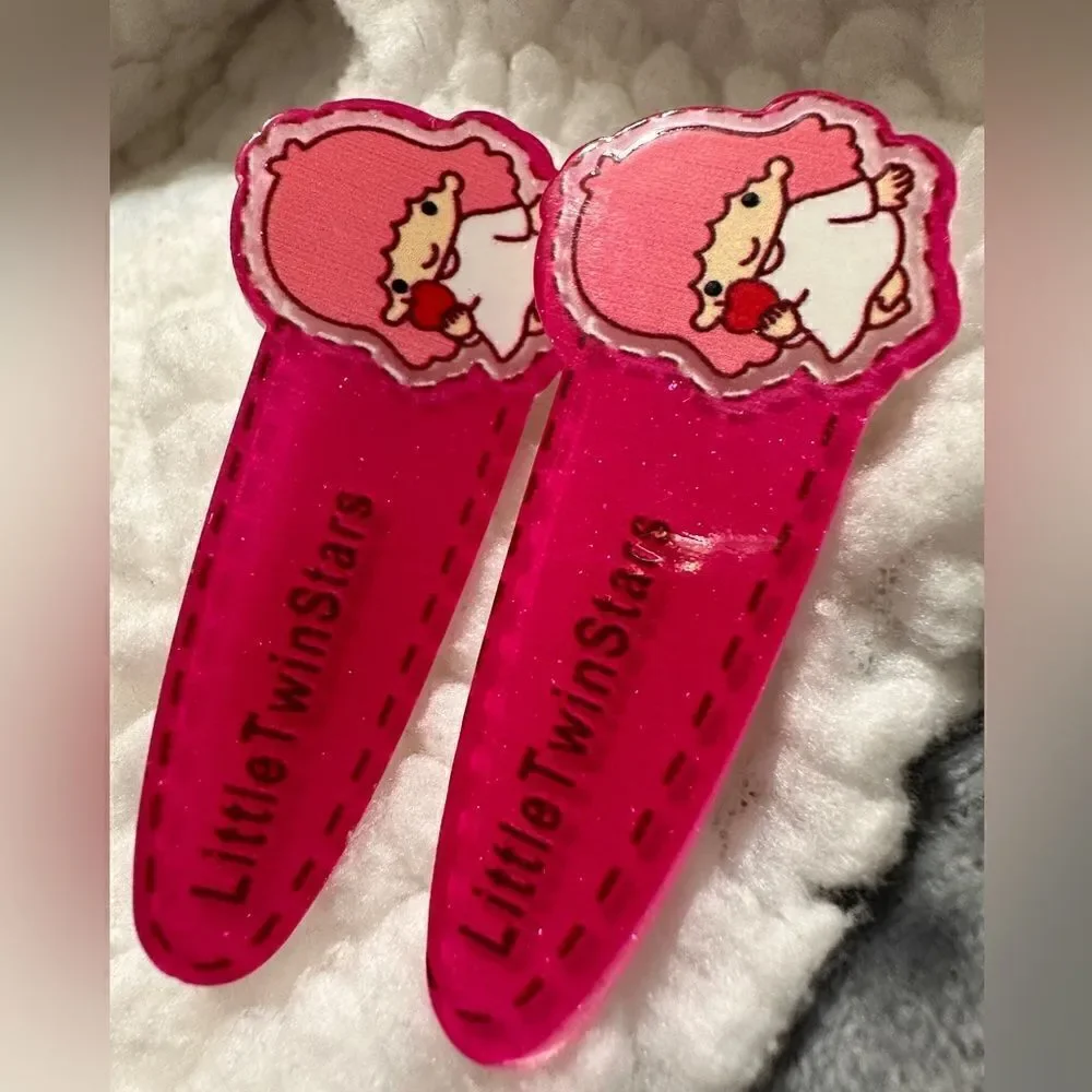 New little TwinStars Hair Accessories 2 pcs Hair Clip's